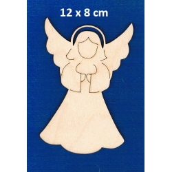SKLEJKA #3mm Aniołek 12x8cm grawer  ( IV )